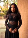PRE-ORDER - Lace Base Top in Black
