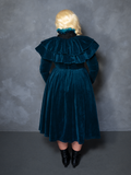 PRE-ORDER - CRIMSON PEAK™ Lady Lucille Victorian Dress with Capelet in Teal