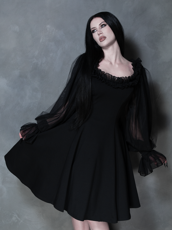 PRE-ORDER - Memento Mini Swing Dress in Black
