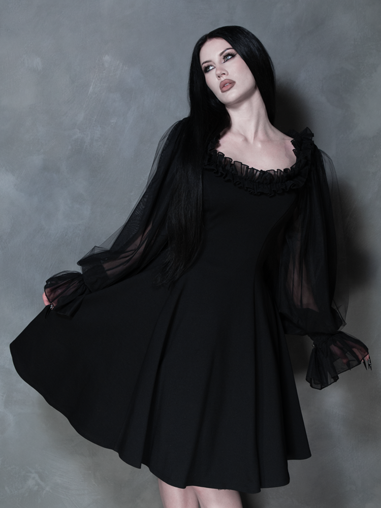 PRE-ORDER - Memento Mini Swing Dress in Black