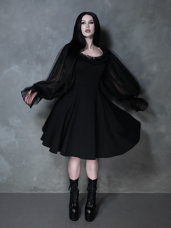 Memento Mini Swing Dress in Black