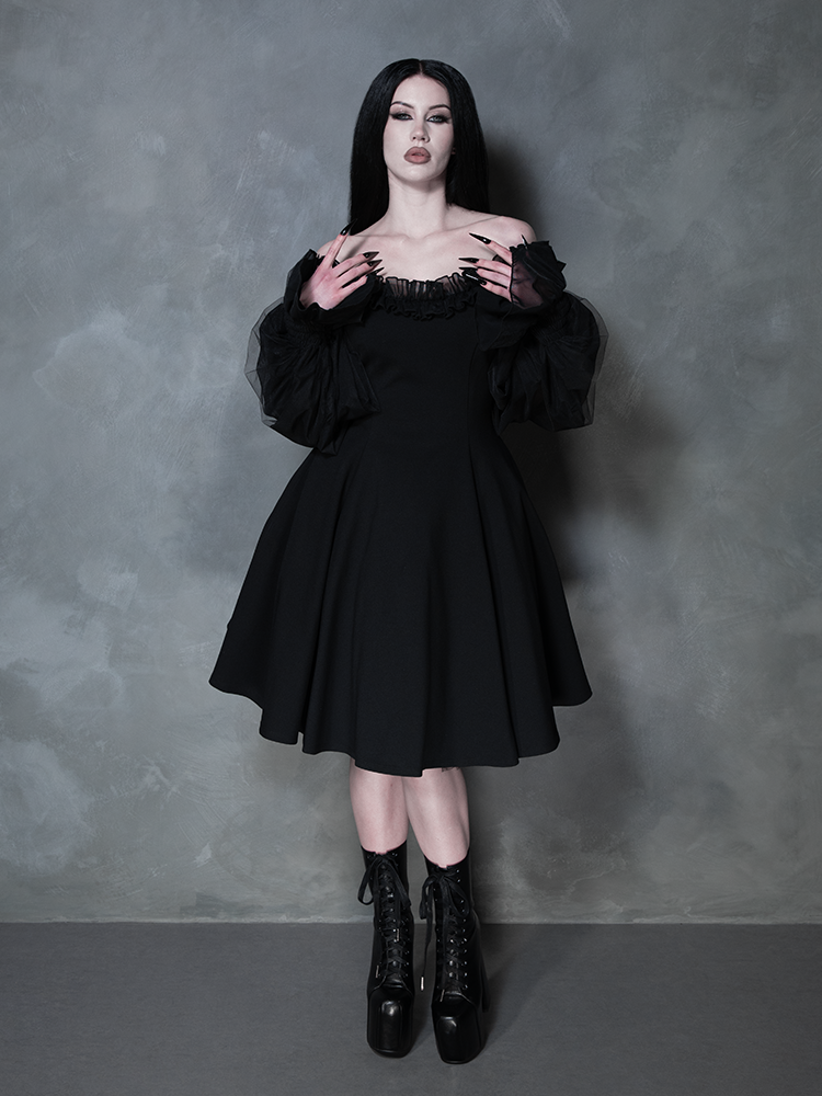 PRE-ORDER - Memento Mini Swing Dress in Black