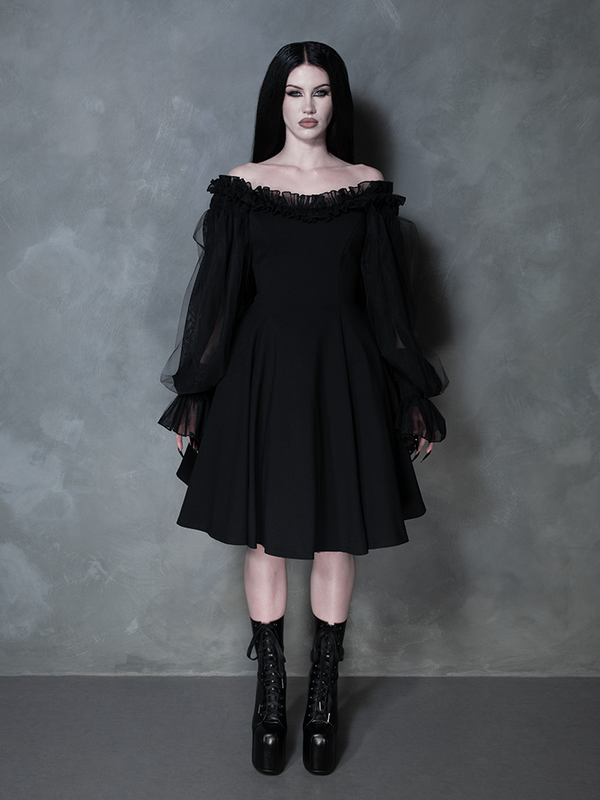 PRE-ORDER - Memento Mini Swing Dress in Black