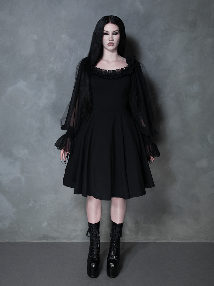 PRE-ORDER - Memento Mini Swing Dress in Black