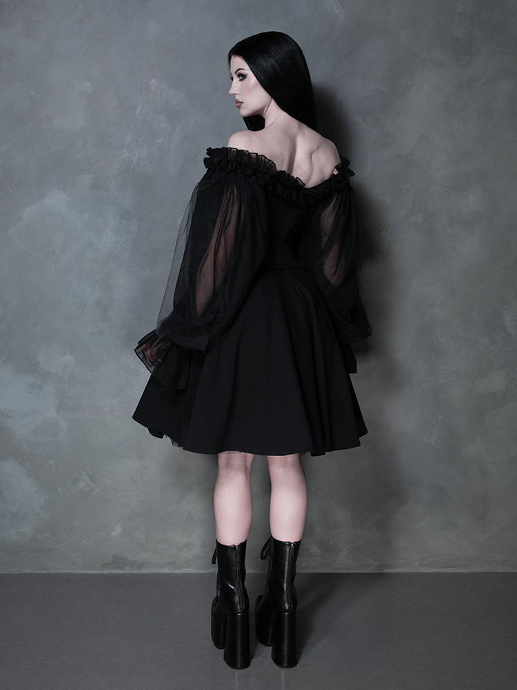 PRE-ORDER - Memento Mini Swing Dress in Black