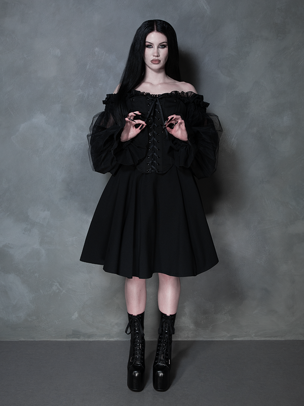 Memento Mini Swing Dress in Black