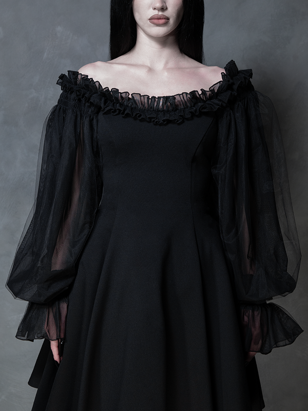 PRE-ORDER - Memento Mini Swing Dress in Black