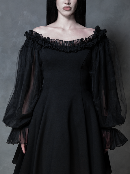 PRE-ORDER - Memento Mini Swing Dress in Black