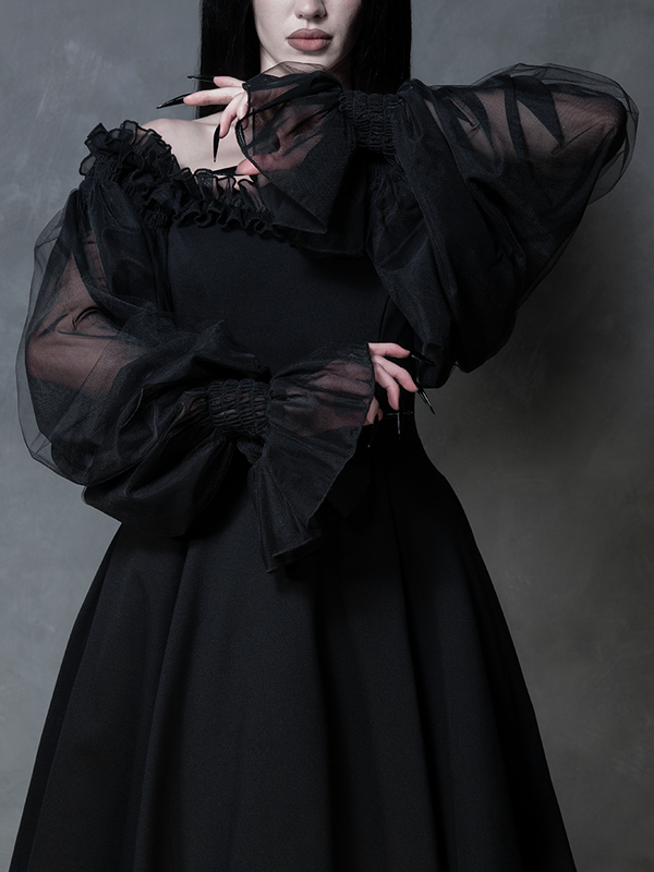 PRE-ORDER - Memento Mini Swing Dress in Black