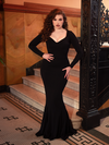 PRE-ORDER - Morticia Dress in Black