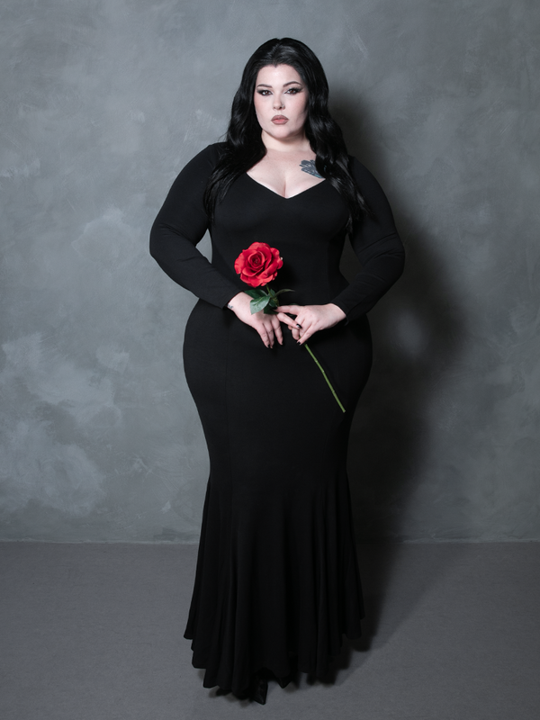 COMING BACK SOON - Morticia Dress in Black