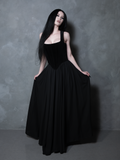 PRE-ORDER - Mythical Maxi Skirt in Black Chiffon