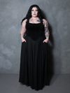 PRE-ORDER - Countess Corset in Black Velvet