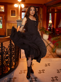 PRE-ORDER - Nightshade Underpinning Dress in Antique Black