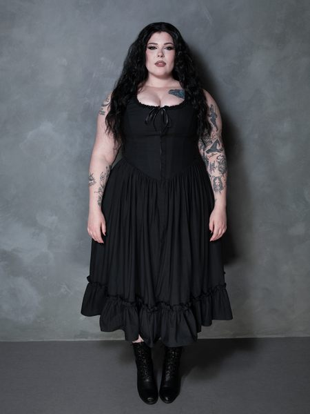 Nightshade Underpinning Dress in Antique Black