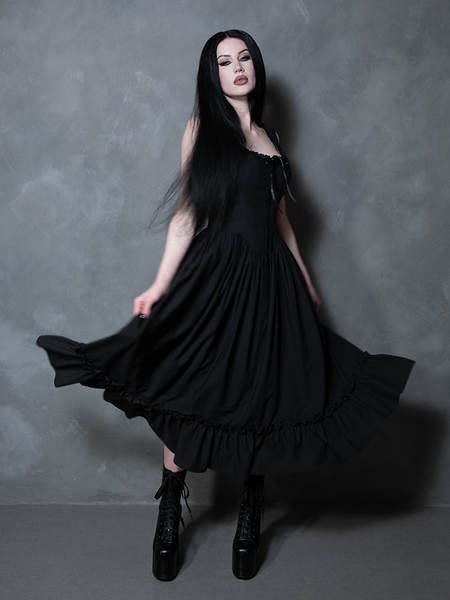 Nightshade Underpinning Dress in Antique Black
