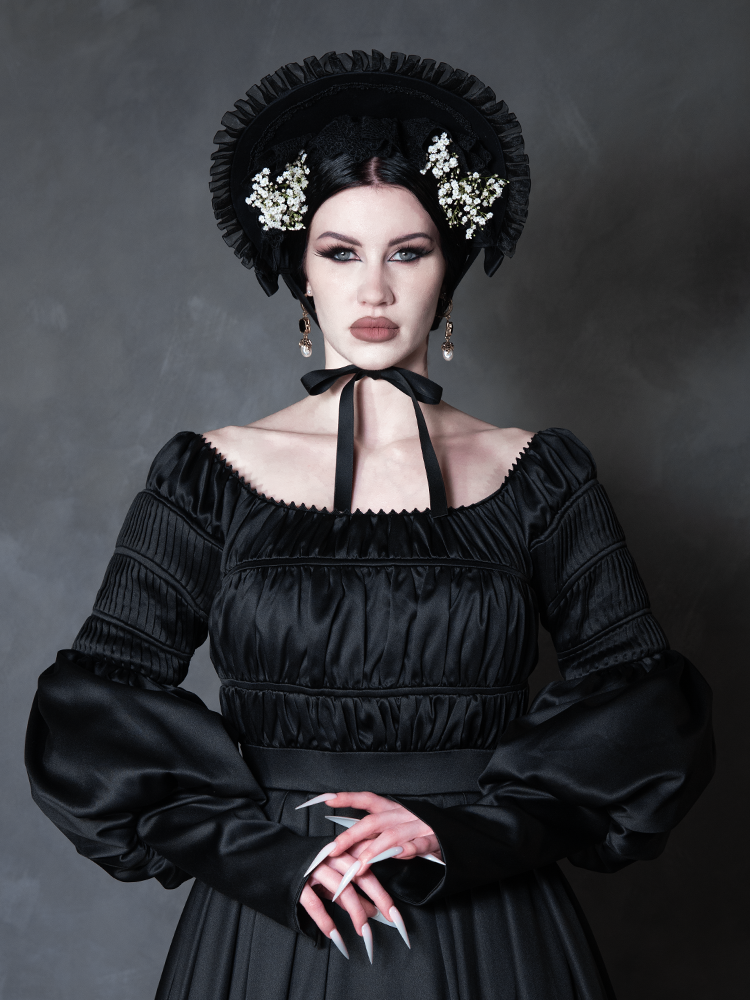 PRE-ORDER - NOSFERATU Cemetery Dress in Black