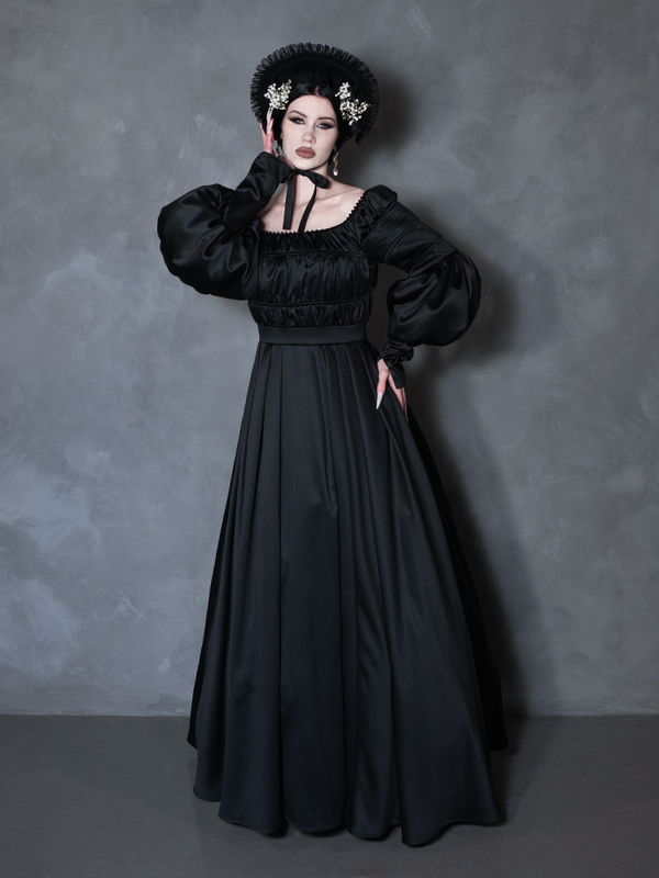 PRE-ORDER - NOSFERATU Cemetery Dress in Black