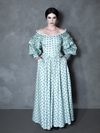 PRE-ORDER - NOSFERATU Ellen FULL LENGTH Victorian Gown in Blue Floral Print