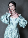 PRE-ORDER - NOSFERATU Ellen Victorian Dress in Blue Floral Print
