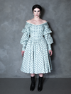 PRE-ORDER - NOSFERATU Ellen Victorian Dress in Blue Floral Print