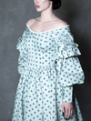 PRE-ORDER - NOSFERATU Ellen Victorian Dress in Blue Floral Print