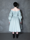 PRE-ORDER - NOSFERATU Ellen Victorian Dress in Blue Floral Print