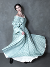 PRE-ORDER - NOSFERATU Ellen FULL LENGTH Victorian Gown in Blue Floral Print