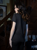 Wrap yourself in gothic allure with the NOSFERATU Occult Fitted T-shirt. Its black silhouette and arcane sigil design elevate your shadowy wardrobe.