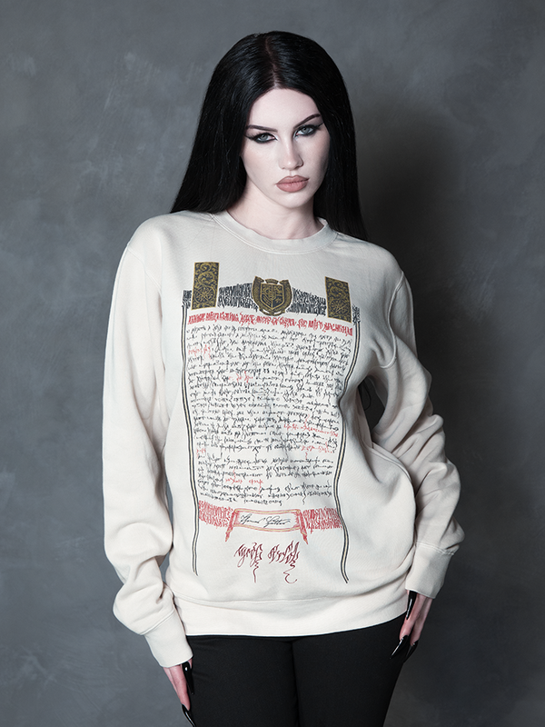NOSFERATU Count Orlock Contract Sweatshirt in Bone (UNISEX)