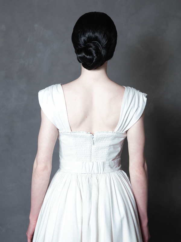 PRE-ORDER - NOSFERATU Bodiced Petticoat Dress in Bone White