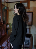 Envelop yourself in timeless gothic allure with this sweatshirt. The Nosferatu castle design on rich black fabric evokes chilling yet cozy sophistication.

