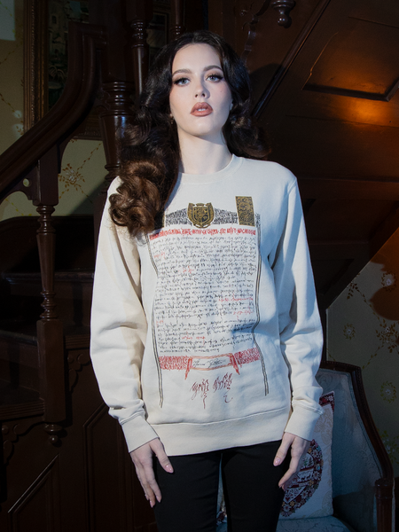 NOSFERATU Count Orlock Contract Sweatshirt in Bone (UNISEX)