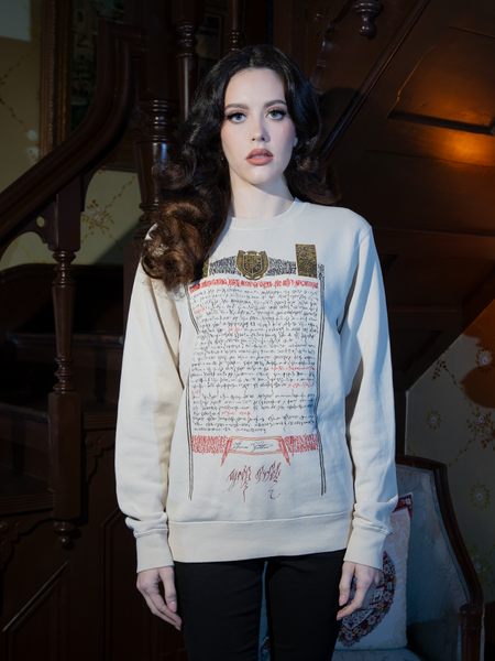 NOSFERATU Count Orlock Contract Sweatshirt in Bone (UNISEX)