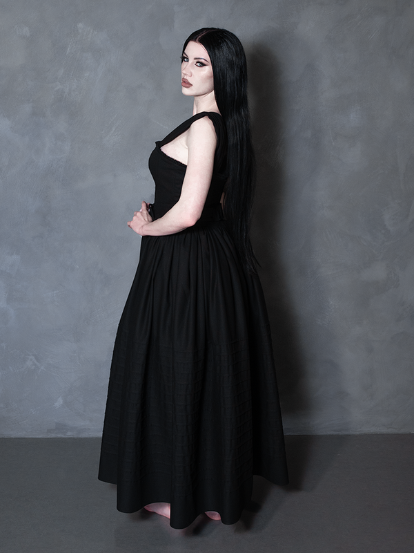 PRE-ORDER - Bodiced Petticoat Dress in Black