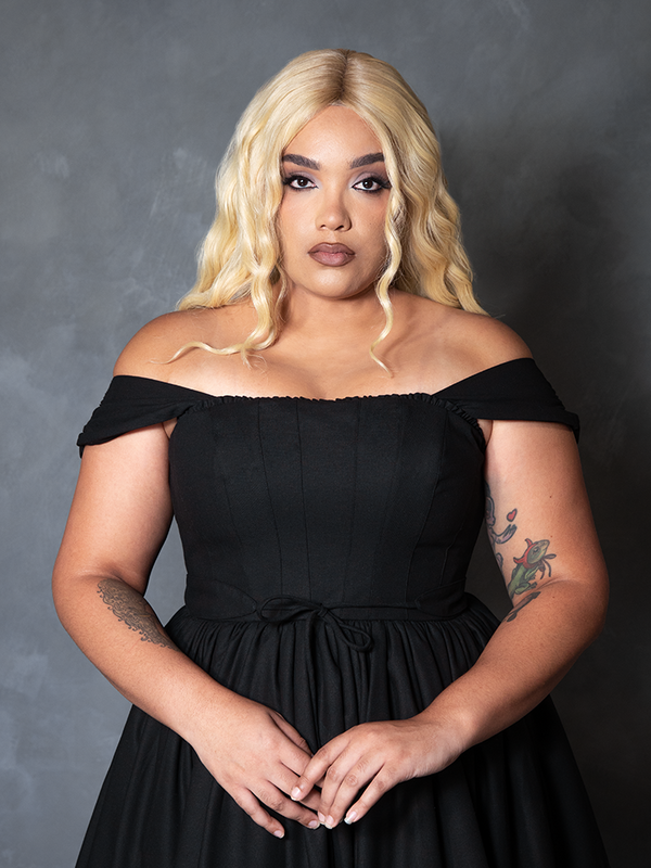 PRE-ORDER - Bodiced Petticoat Dress in Black