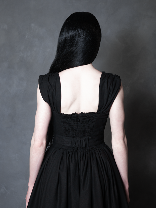 PRE-ORDER - Bodiced Petticoat Dress in Black