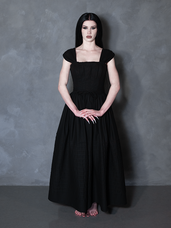 PRE-ORDER - Bodiced Petticoat Dress in Black