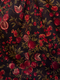 Embrace the allure of the Ambrosia Dress in Pomegranate Print. Its classic design and deep red pattern evoke a sense of mystery and timeless beauty, ideal for twilight gatherings and midnight dances.