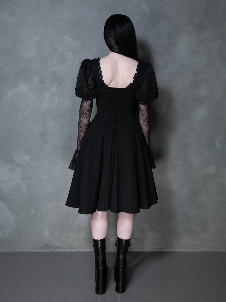 COMING BACK SOON - Renaissance Flared Dress in Black