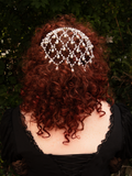 Waterfall Pearl Drop Headband in Silver