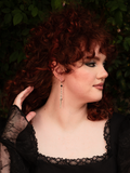 Hand and Sword Dangle Earrings