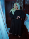 Victorian Sleeping Dress in Black