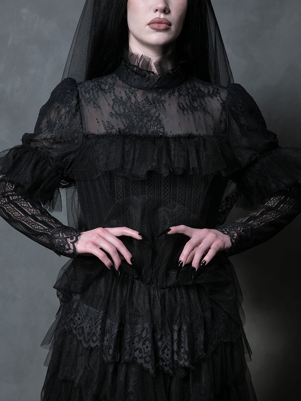 PRE-ORDER - 'Til Death Gown in Black