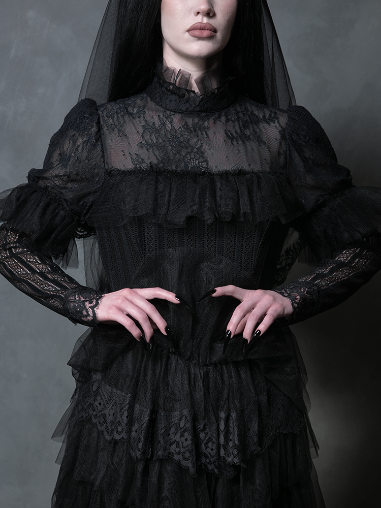 PRE-ORDER - 'Til Death Gown in Black