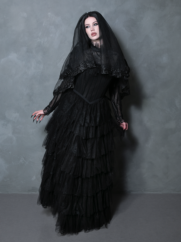 PRE-ORDER - 'Til Death Gown in Black