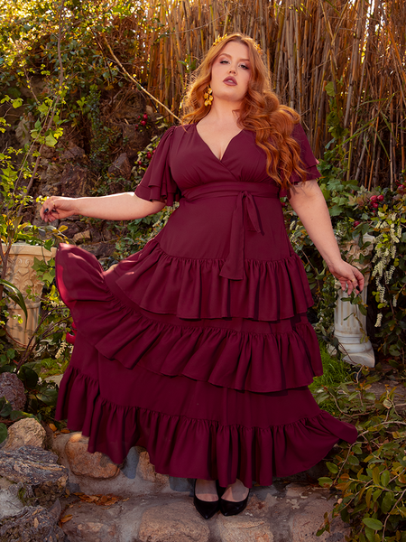 PRE-ORDER - Underworld Dress in Wine Red