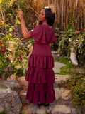 PRE-ORDER - Underworld Dress in Wine Red