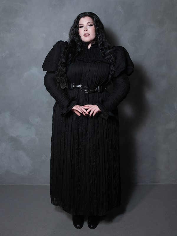 Perfect for layering over corsets or dresses, this Victorian Goth belt exudes an air of antique mystery.