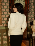 Victorian Cycling Pullover Sweater in Ivory